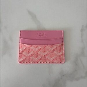 Pink card holder